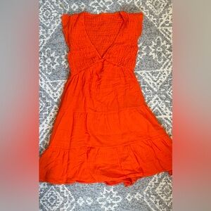 beautiful blood orange sun dress from beach sissi never worn has tags